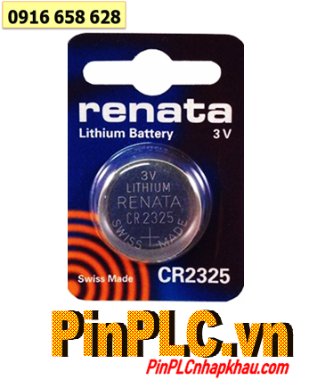 Renata CR2325, Pin 3v lithium Renata CR2325 chính hãng _Made in Swiss (Loại vỉ 1viên)